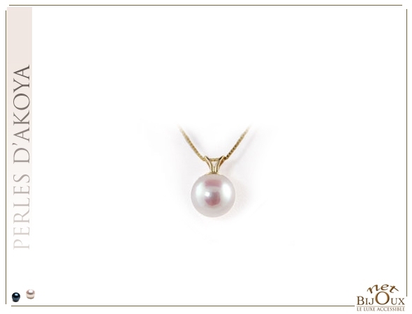 Pendentif Perle de Culture d'Akoya - REF : PBV-AKw