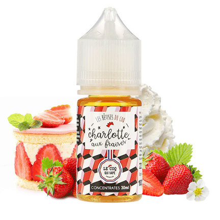 Concentr Charlotte aux Fraises - Le Coq qui Vape Concentr Charlotte aux Fraises - Le Coq qui Vape