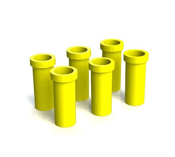 Lot De 12 Petits Tubes En Plastique Transparent - Vide - Parfait Pour Bricolage, Rangement, DIY