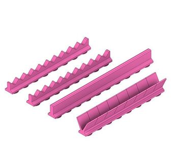 Silicone Refill for Cassette 18x20 - 10 GALAXY notches + free area