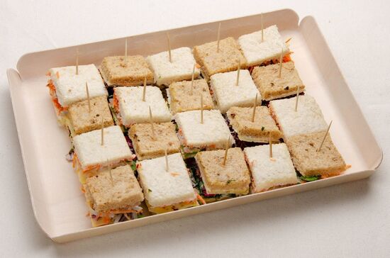 Plateau damier 24 club sandwichs