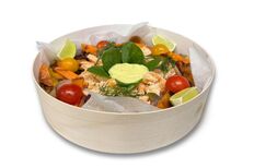 Woodbox - Saumon au citron confit & légumes d'hiver rôtis