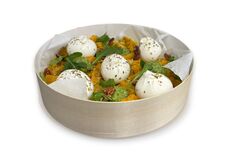 Woodbox - Butternut rôtie, pesto de roquette & burratina