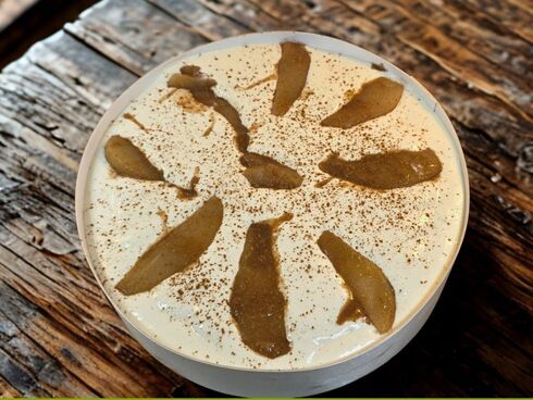 Woodbox - Tiramisu maison au poires caramélisées