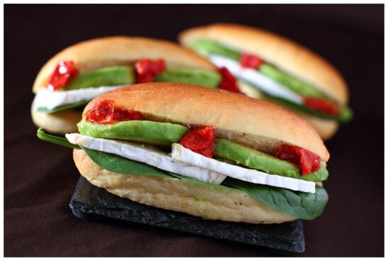 Mini-pain viennois - Pomme & camembert