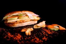 Mini-pain viennois - Butternut, straciatella & pesto de roquette