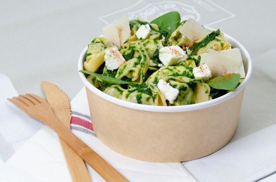 Cappelletti fraîches à la ricotta et aux épinards frais