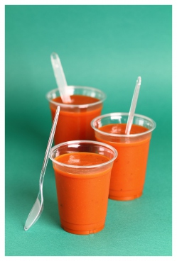 Gaspacho frais de tomates
