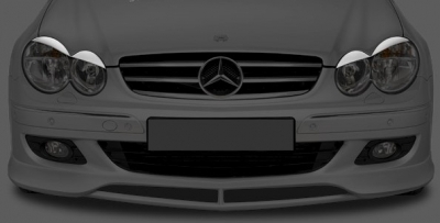 Cache Phare Avant Gauche Pour Mercedes CLK W209 (2003-2009) – Lentille Transparente, Amélioration éclairage