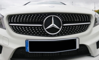 Calandre Avant Style Diamant Noir Chromé Pour Mercedes CLA W117 C117 X117 (2013-2019) – Look Sport Et Luxe - 9