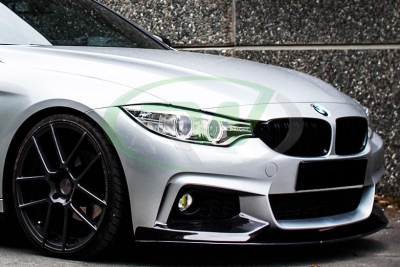 Lame De Pare-Choc Avant BMW F32 F33 F36 Série 4 - Style MP Diffuseur - Kit Carrosserie 2014-2020