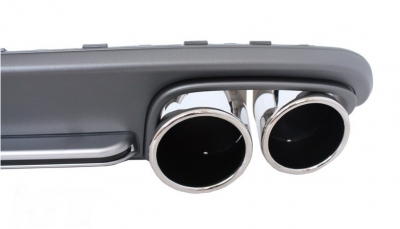 DIFFUSEUR DE PARE CHOC ARRIERE EN ABS AVEC EMBOUTS D'ECHAPPEMENTS LOOK S5 AUDI A5 SPORTBACK STANDARD (2007/10-2011)