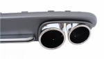 DIFFUSEUR DE PARE CHOC ARRIERE EN ABS AVEC EMBOUTS D'ECHAPPEMENTS LOOK S5 AUDI A5 SPORTBACK STANDARD (2007/10-2011)
