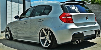 Protection Seuil Arrière ABS Pour BMW Série 1 E87 2007-2011 - Noir, Fixation Ruban 3M, Protège Pare-chocs Des Rayures - 8