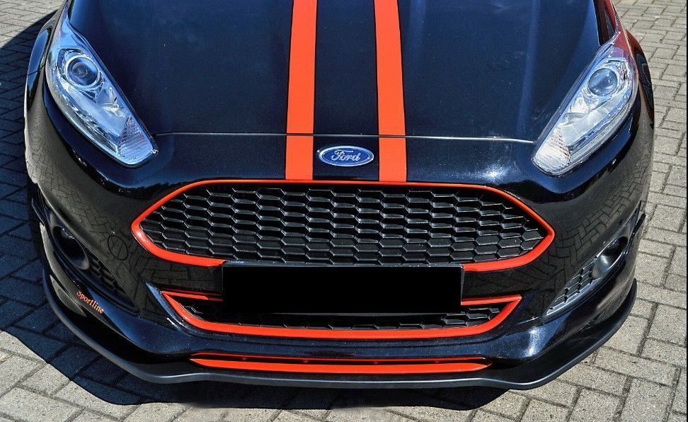 Lame Pare-chocs Avant Pour Ford Fiesta ST MK7 (2012-2017) - Garniture Décorative ABS Noir Brillant - Style Sportif Et Protection - 7
