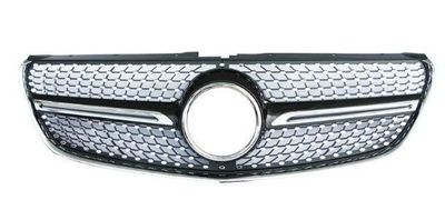 Manox Garniture Calandre Mercedes Vito W447 2014-2019 - 5 Pièces Acier Inox Chromé