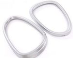 JEU D'ENTOURAGES DE COQUES DE RETROS CHROMES SILVER MAT ALFA ROMEO GIULIA OU STELVIO (2017+)