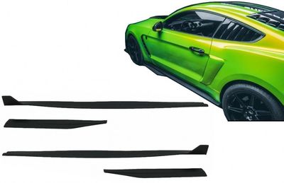 JEU DE BAS DE CAISSE (RAJOUTS EN ABS) FORD MUSTANG MK6 LOOK GT 500 (2015/2023)