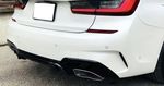 DIFFUSEUR ARRIERE PIANO BLACK BMW SERIE 3 G20/G21 PHASE 1 LOOK M340I AVEC EMBOUTS OBLONGS (2019/06-2022)