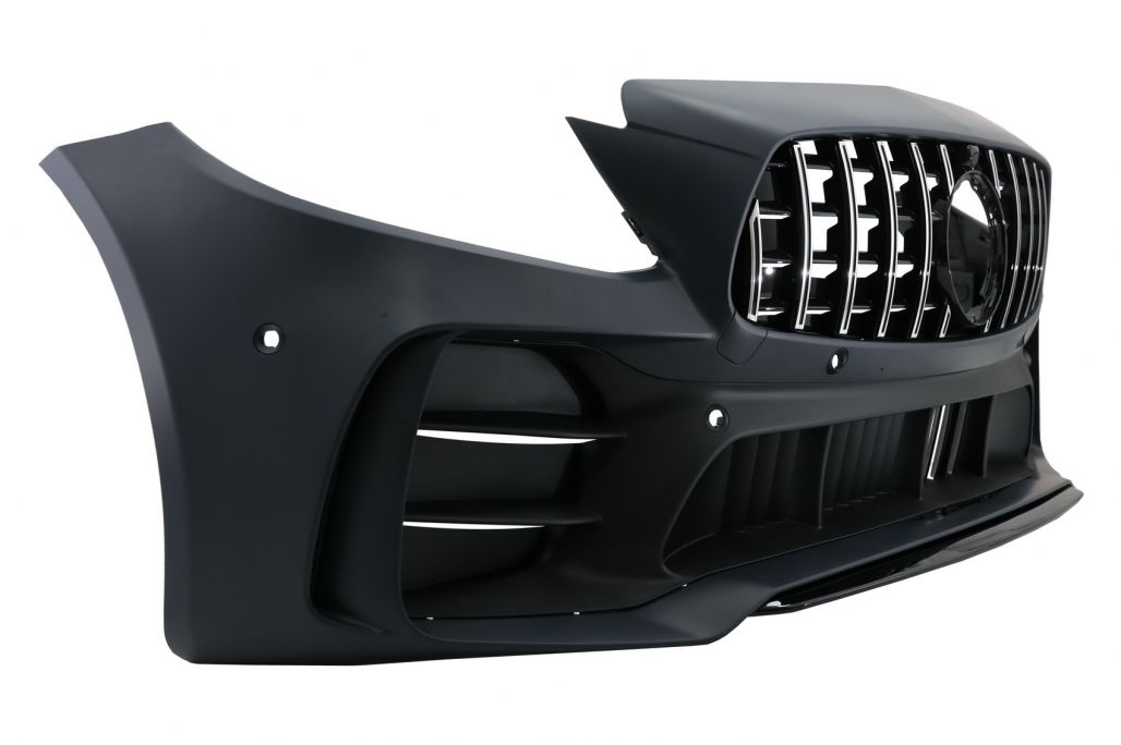 Grille De Calandre Avant Panamericana GT Pour Mercedes Classe C W205/C205 (2015-2018) - Noir Brillant - ABS - Remplacement