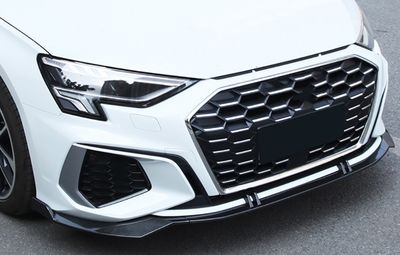 LAME DE PARE CHOC AVANT 3 PARTIES AUDI A3 8Y SLINE OU S3 8Y PHASE 1 (2020/2024)
