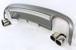 DIFFUSEUR DE PARE CHOC ARRIERE EN ABS AVEC EMBOUTS D'ECHAPPEMENTS LOOK S5 AUDI A5 SPORTBACK STANDARD (2007/10-2011)
