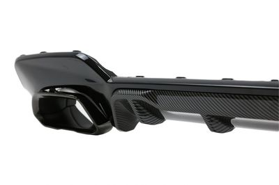 DIFFUSEUR ARRIERE PIANO BLACK BMW SERIE 3 G20/G21 PHASE 1 LOOK M340I AVEC EMBOUTS OBLONGS (2019/06-2022)