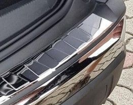 Protection De Seuil De Coffre Tuning-art L420 Pour Audi A4 B9 Avant 2019 - Acier Inoxydable Argent - Anti-Rayures Premium