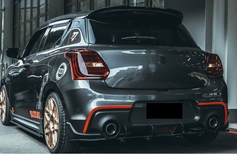 UNCLE LIAO Voiture Becquets Arrière Pour Suzuki Swift 6 Sport 2018 2019 2020 2021 2022 2023,Coffre Arrière Lèvre Aileron Aile Toit Queue Aile Voiture Dé Coration Accessoires.,B-Carbon Fiber
