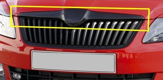 Grille De Radiateur Noire Pour Skoda Fabia 5J & Roomster (2007-2010) - Neuf Polcar