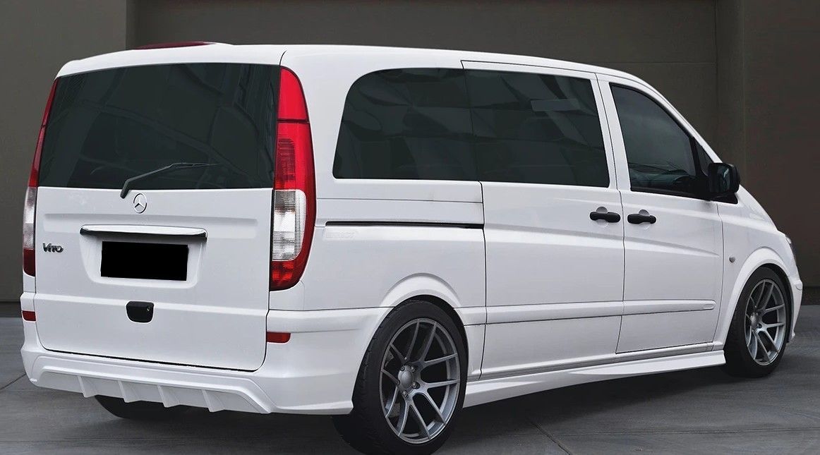 карбоновый капот, тонировка фар - Mercedes-Benz Vito (1G), 2,3 л, 1997 года тюни