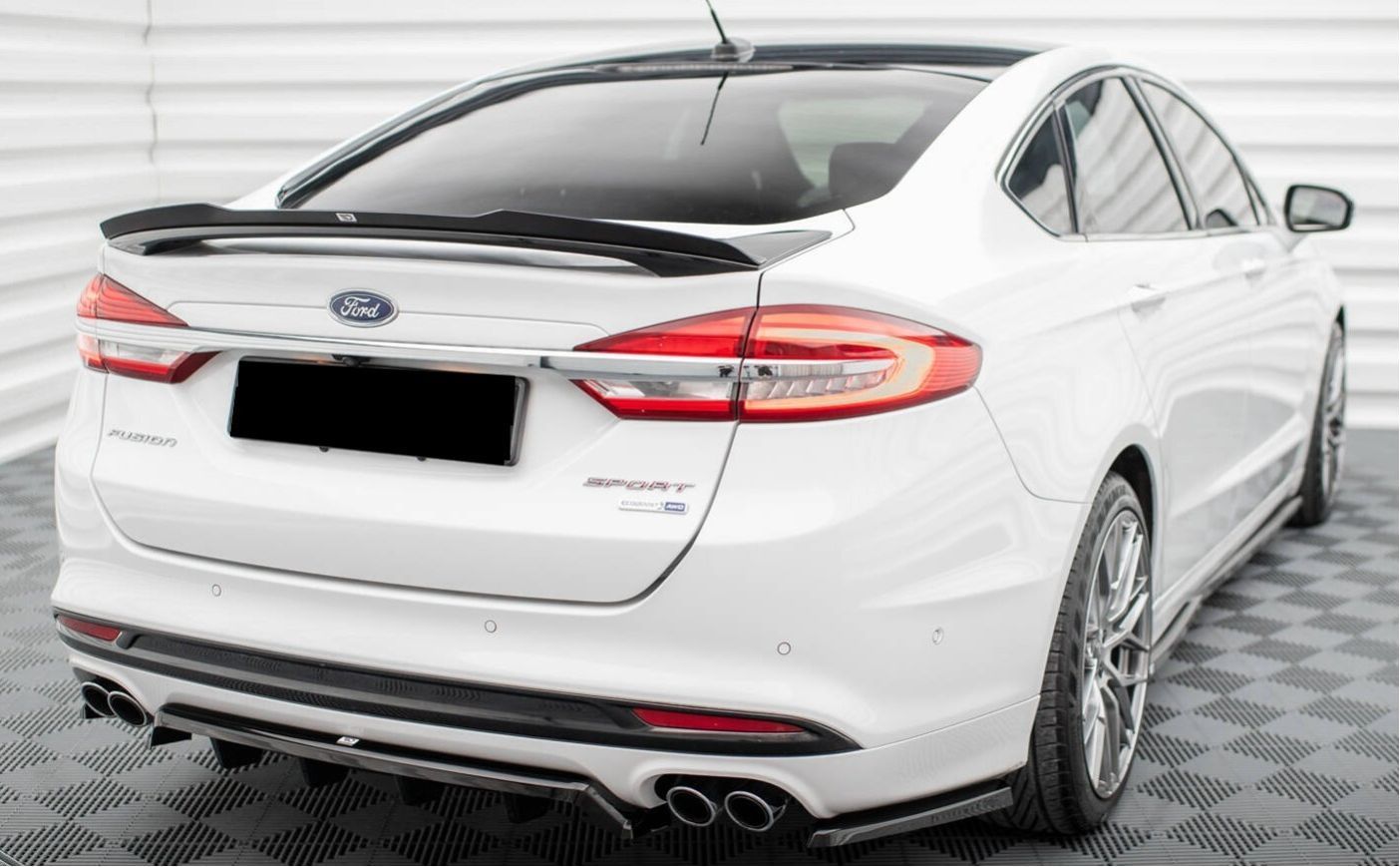 Becquet De Coffre Arrière Spoiler Pour Ford Mondeo MK5 2014-2020 – Diffuseur ABS Noir Tuning Sportif Élégant