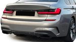 DIFFUSEUR ARRIERE PIANO BLACK BMW SERIE 3 G20/G21 PHASE 1 LOOK M340I AVEC EMBOUTS OBLONGS (2019/06-2022)