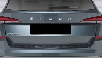 Protection De Seuil De Coffre En Acier Inoxydable - Pour Skoda Kamiq (2019-2023) - Couleur Anthracite - Facile à Poser - 3