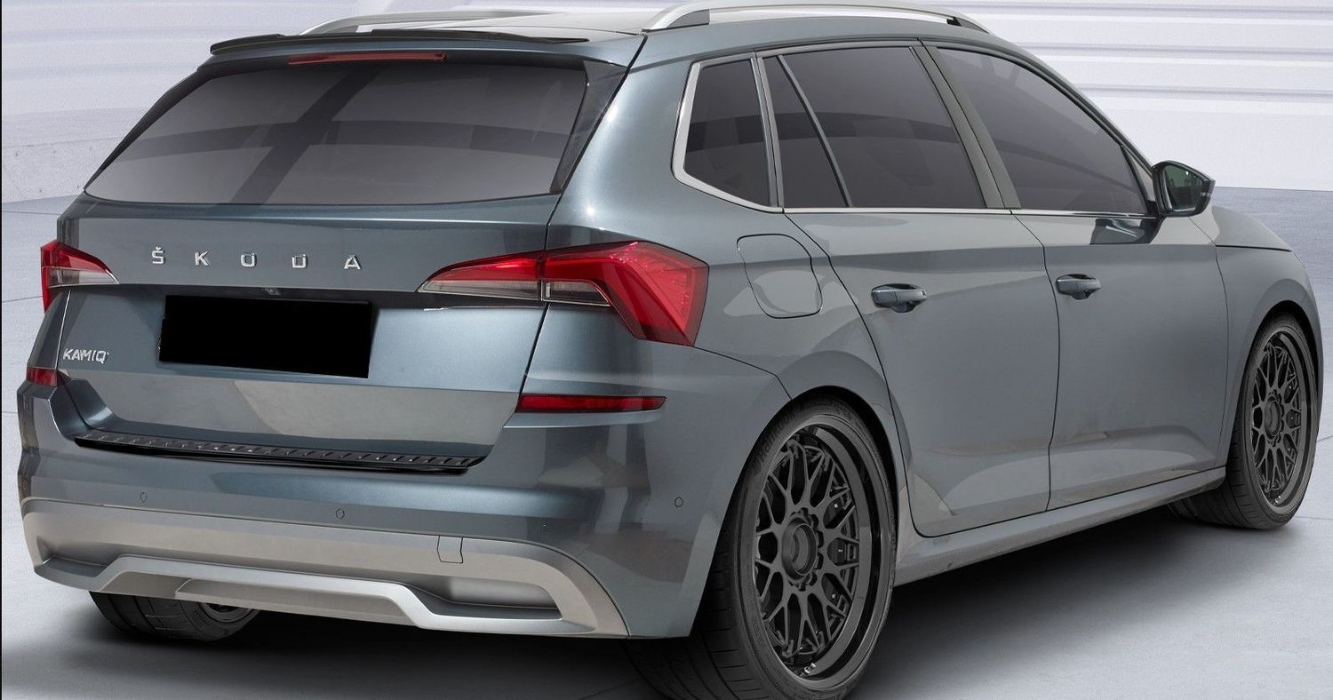 Protection De Seuil De Coffre En Acier Inoxydable - Pour Skoda Kamiq (2019-2023) - Couleur Anthracite - Facile à Poser - 7