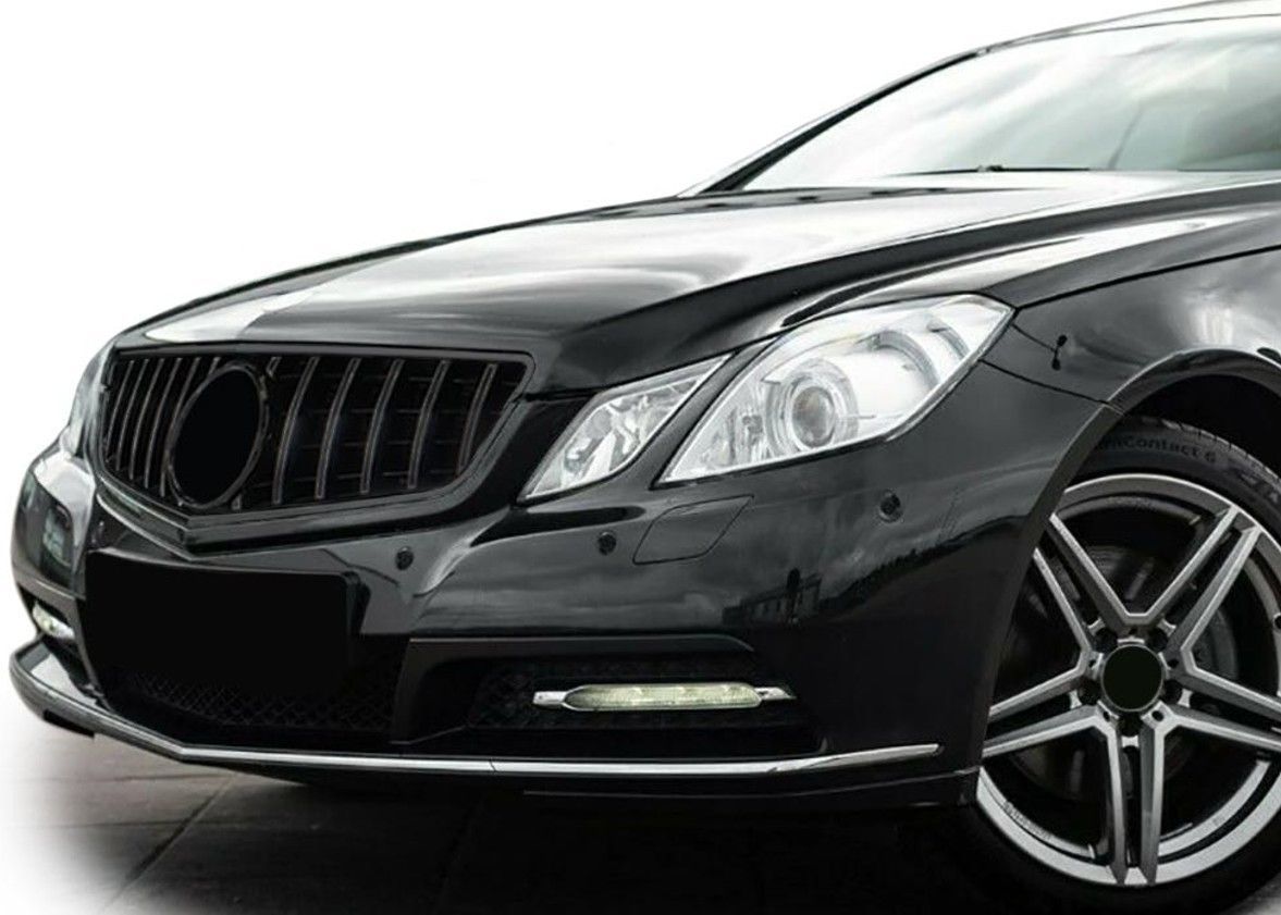 Calandre Avant Diamant Noir Chrome Pour Mercedes Classe E Coupé Cabriolet A207 C207 2013-2017