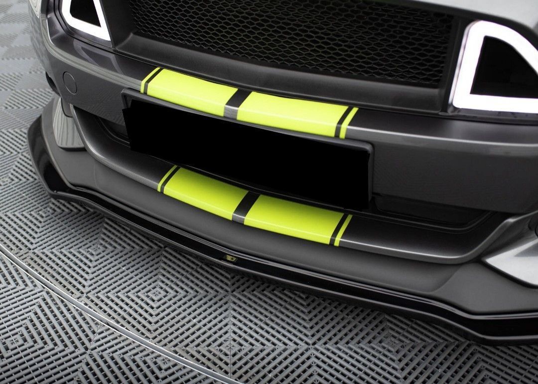 Lame Pare-chocs Avant Pour Ford Mustang MK6 2015-2017 - Noir Brillant, ABS, Diffuseur, Protection Et Style