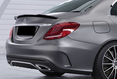 Noir Becquet Arrière Mercedes Classe C W205 - Design Slim Noir Noir Becquet Arrière Mercedes Classe C W205 - Design Slim Noir