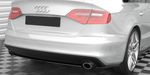 SPLITTER CENTRAL DE PARE CHOC ARRIERE AUDI A4 B8 PHASE 2 S LINE AVEC DUPLEX DUAL  "PLAT" (2015+)