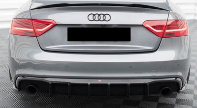 DIFFUSEUR ARRIERE AUDI A5 8T/2 S LINE COUPE OU SPORTBACK PHASE 2 PIANO BLACK FINISH (2012/2016)