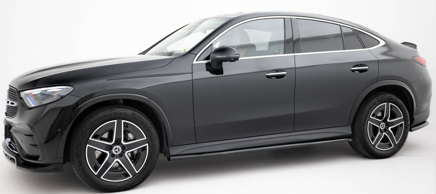 Spoiler Avant AMG Noir Pour Mercedes GLC SUV Coupé (2015-2018) - ABS Brillant - Par AUTOFARI