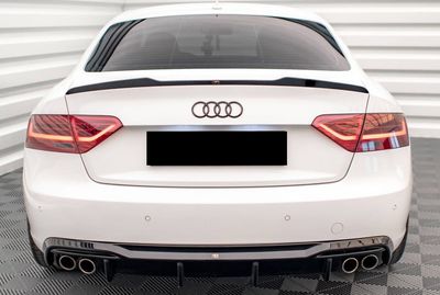 DIFFUSEUR DE PARE CHOC ARRIERE AUDI A5 COUPE / SPORTBACK B8 STANDARD PHASE 2 "DTM LOOK" QUAD (11-2011/2015)