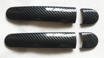 ENJOLIVEURS DE POIGNEES DE PORTES PIANO BLACK OU CARBONE LOOK AUDI TT 8N (1998/2006) AUDI TT 8J (2006/2014)