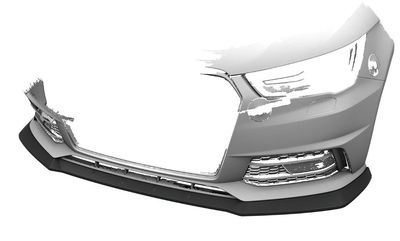 LAME DE PARE CHOC AVANT AUDI A1 8X S LINE "CUP" CS STYLE (2015/2018)