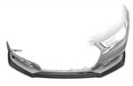 LAME DE PARE CHOC AVANT AUDI A1 8X S LINE "CUP" CS STYLE (2015/2018)