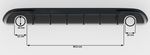 DIFFUSEUR DE PARE CHOC ARRIERE AUDI A4 B8 S LINE PHASE 1 "DTM LOOK" DUPLEX SINGLE (2008/10-2011)