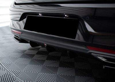 SPLITTER CENTRAL DE PARE CHOC ARRIERE LOOK DIFFUSEUR RENAULT TALISMAN "DTM LOOK" (2015/2022)