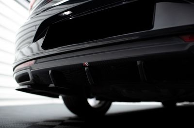SPLITTER CENTRAL DE PARE CHOC ARRIERE LOOK DIFFUSEUR RENAULT TALISMAN "DTM LOOK" (2015/2022)