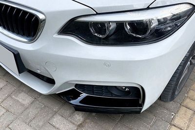 SPLITTERS DE PARE CHOC AVANT A PEINDRE OU PIANO BLACK BMW SERIE 2 PHASE 1 F22/F23 PACK M (11-2013/05-2017)