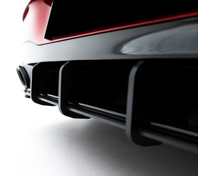 DIFFUSEUR ARRIERE (RAJOUT CENTRAL) MERCEDES CLA W118/X118 35AMG OU 45AMG PACK AERO PHASE 1 "DTM LOOK "CNC" (2019/2023)